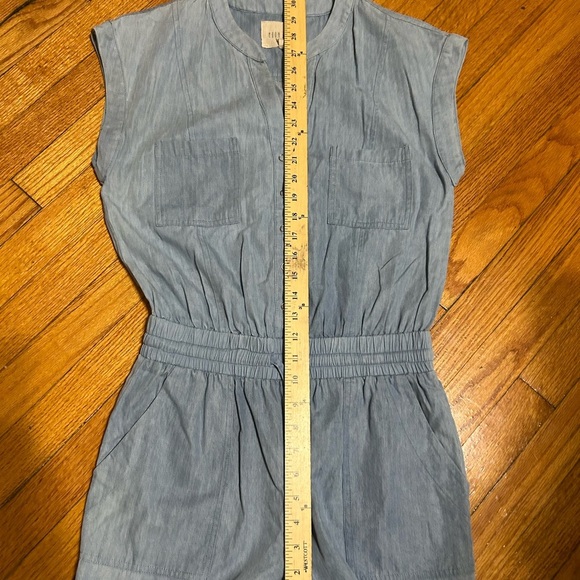 Moon River womens chambray Jumpsuit with pockets size medium - Picture 7 of 12
